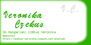 veronika czekus business card